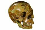 Realistic, Polished Autumn Jasper Skull #150877-1